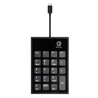 PORT DESIGNS Pav&eacute; num&eacute;rique filaire USB-C  Noir