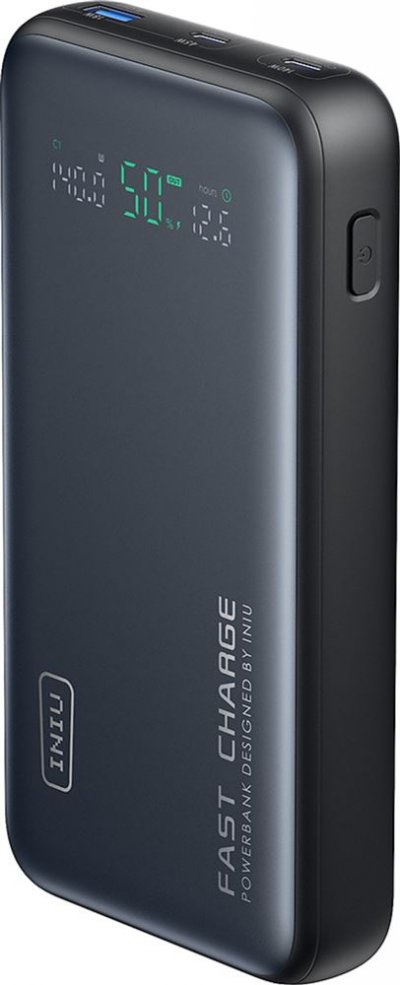 INIU PB Leopard Power 25k mAh USB A + 2 USB C Noir