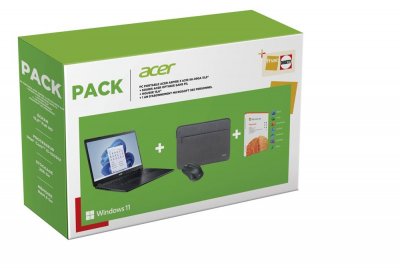ACER PC portable  Pack Aspire A315-56 + Souris sans fil + housse + Office 365 1 an