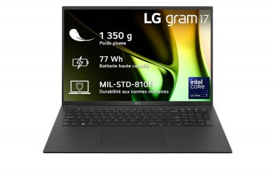 LG PC portable  Gram 17Z90S-G.AD78F 17"" Intel&reg; Core&trade; Ultra 7 32 Go RAM 1 To SSD Noir