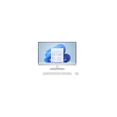 PC tout en un HP All-in-One 27-cr0045nf 27"" AMD Ryzen&trade; 7 16 Go RAM 512 Go Blanc