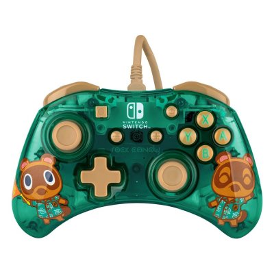 PDP  Rock Candy Manette Filaire Animal Crossing pour Nintendo Switch