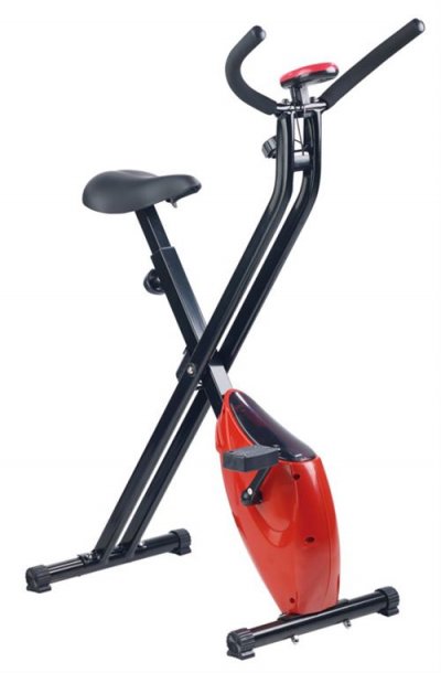 PEARL SPORTS  V&eacute;lo d'appartement pliable avec ordinateur d'entra&icirc;nement