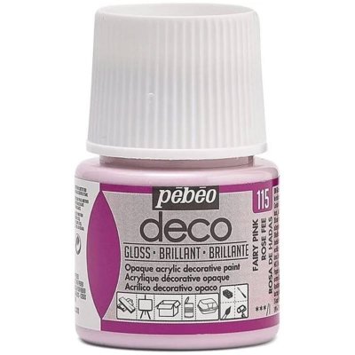 PEBEO P&eacute;b&eacute;o 092115 D&eacute;co Acrylique Peinture Brillante 1 Flacon Rose F&eacute;e 45 ml