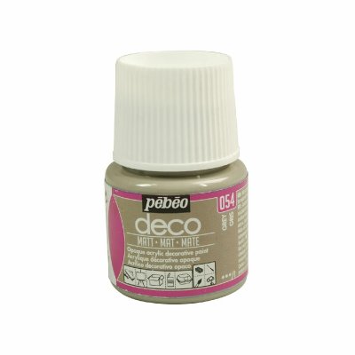 PEBEO P&eacute;b&eacute;o 204054 D&eacute;co Acrylique Mat 1 Flacon Gris 45 ml