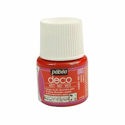 PEBEO P&eacute;b&eacute;o 204083 D&eacute;co Acrylique Mat 1 Flacon Cerise 45 ml