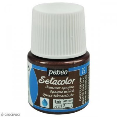 PEBEO P&eacute;b&eacute;o 295075 Setacolor Opaque 1 Flacon ECLAT de Chocolat Moir&eacute; 45 ML