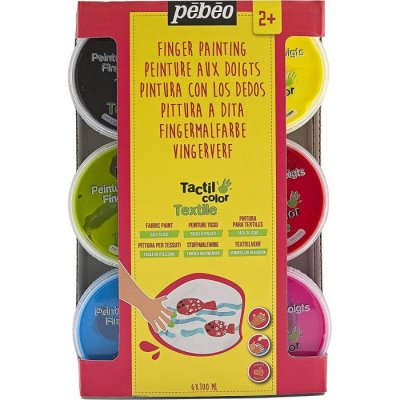 PEBEO P&eacute;b&eacute;o 634110 Tacticolor Textile Assortiment de 6 Pots de 100 ml