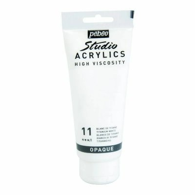 PEBEO P&eacute;b&eacute;o 837011 Studio Acrylique Tube Blanc de Titane 100 ml