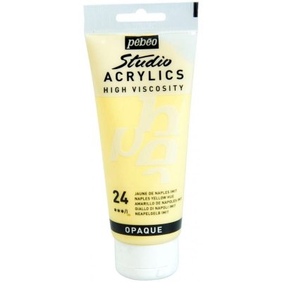 PEBEO P&eacute;b&eacute;o 837024 Studio Acrylique Tube Jaune de Naples Imitation 100 ml