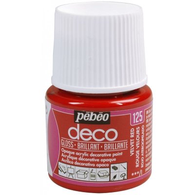 P&eacute;b&eacute;o Deco Peinture 45 ml Brillant Rouge Velours 092125