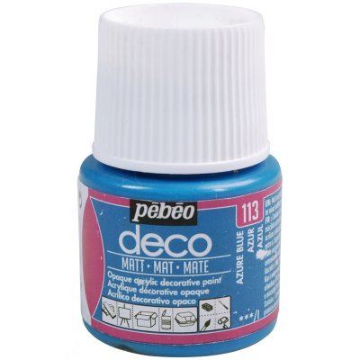 PEBEO  Peinture P&eacute;b&eacute;o D&eacute;co Mat 45 Ml - Azur