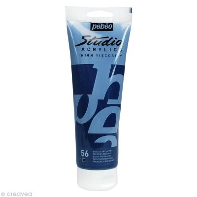 PEBEO  Peinture Studio Acrylics P&eacute;b&eacute;o - 250 Ml - Bleu Prusse Imitation