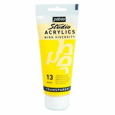 PEBEO P&eacute;b&eacute;o Peinture Studio Acrylique Tube Jaune Azo Clair 100 Ml