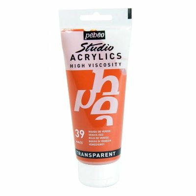 PEBEO P&eacute;b&eacute;o Peinture Studio Acrylique Tube Rouge De Venise 100 Ml