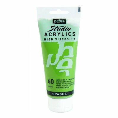 PEBEO P&eacute;b&eacute;o Peinture Studio Acrylique Tube Vert Oxyde De Chrome Imitation 100 Ml