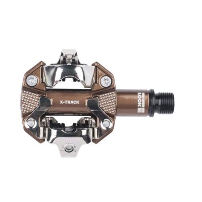 LOOK P&eacute;dales automatiques double face VTT  X-Track bronze (paire)