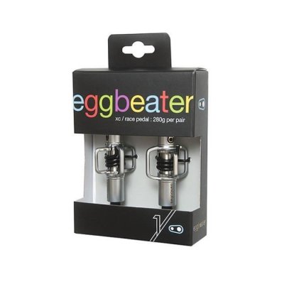 CRANKBROTHERS P&eacute;dales VTT  Eggbeater 1 - Argent - Noir}, Argent - Noir}