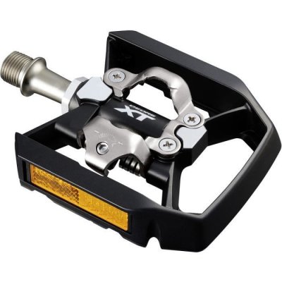 SHIMANO P&eacute;dales VTT  XT T8000 Trekking (SPD, sans clips) - Noir}, Noir}