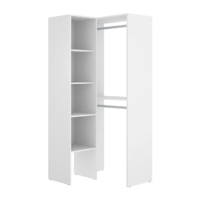 Pegane Armoire d'angle - Blanc