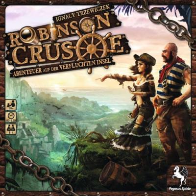 Pegasus spiele 51945&nbsp;g&nbsp;-&nbsp;robinson crusoe&nbsp;-&nbsp;aventure sur l'&icirc;le de verfluchten, jeu de strat&eacute;gie
