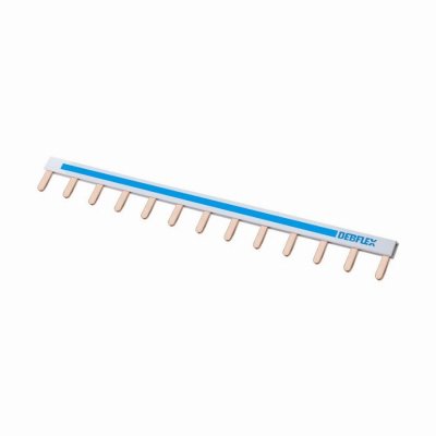 DEBFLEX Peigne de raccordement reversible 10MM&sup2; LONG.225MM bleu et noir - Noir/bleu