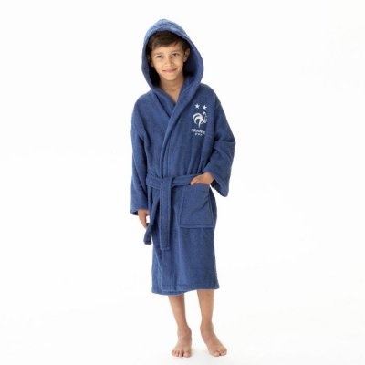 OMYDREAM Peignoir - SANS - Fff Peignoir Jr - Bleu Junior 10/12 ANS