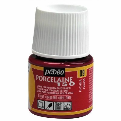 PEBEO Peinture &agrave; l'eau brillante pour porcelaine - fuschia - 45 ml 024-009