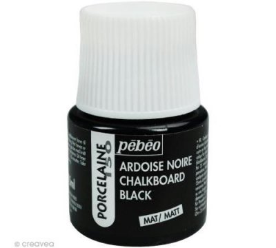  Peinture &agrave; l'eau moir&eacute;e pour porcelaine - ardoise - 45 ml 024201