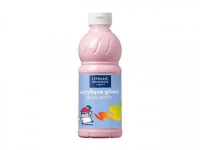 COLOR AND CO Peinture Acrylique Brillante Glossy Rose Bonbon -Flacon De 500ml