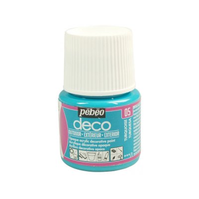  Peinture acrylique d'ext&eacute;rieur multi-surfaces - turquoise - 45 ml #0