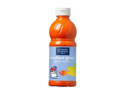 COLOR AND CO Peinture acrylique Lefranc & Bourgeois glossy orange - flacon 500ml