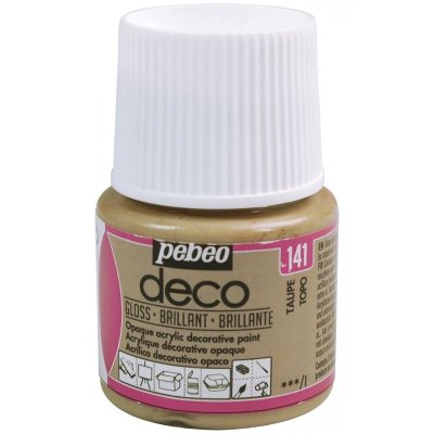PEBEO Peinture acrylique opaque brillante - taupe - 45 ml #0