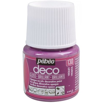 PEBEO Peinture acrylique opaque brillante - violet - 45 ml #0