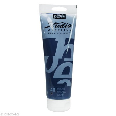 PEBEO Peinture acrylique opaque - gris de payne - 250 ml 169-040