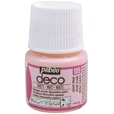 PEBEO Peinture acrylique opaque mate - rose clair - 45 ml #0