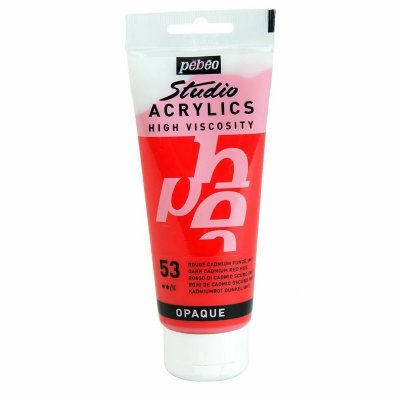 PEBEO Peinture acrylique opaque - rouge fonc&eacute; - 100 ml 831-053