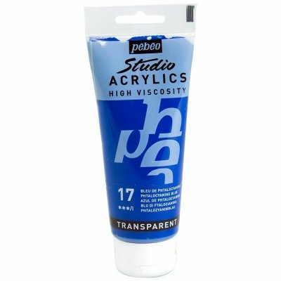 PEBEO Peinture acrylique transparente - bleu phtalocyanine - 100 ml #0