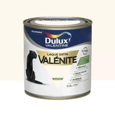 DULUX VALENTINE Peinture boiserie, radiateur blanc de blanc  Val&eacute;nite