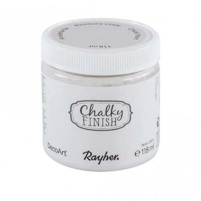 RAYHER Peinture craie (Chalky Finish) - blanc - 118 ml -  Blanc