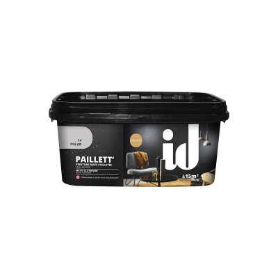 ID Peinture de finition mate paillett&eacute;e PAILLETT 2L POLAR -  Paris