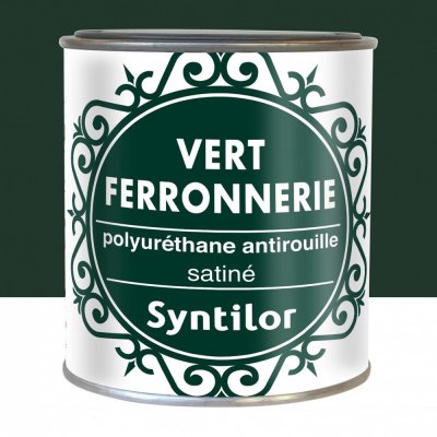 SYNTILOR Peinture ferronnerie ext&eacute;rieur  vert RAL 6005 satin&eacute; 0.375 l