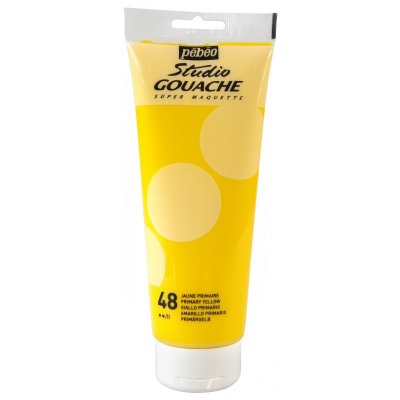  Peinture gouache - Jaune primaire - 48 - Fine - - Studio Gouache - 220ml