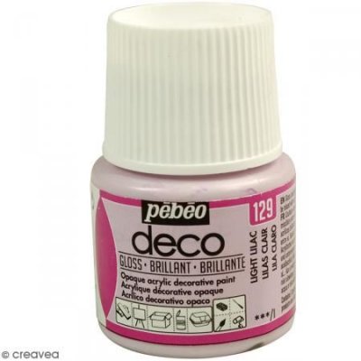 PEBEO Peinture P.BO D&eacute;co - Brillant - 45 ml Violet Lilas Clair