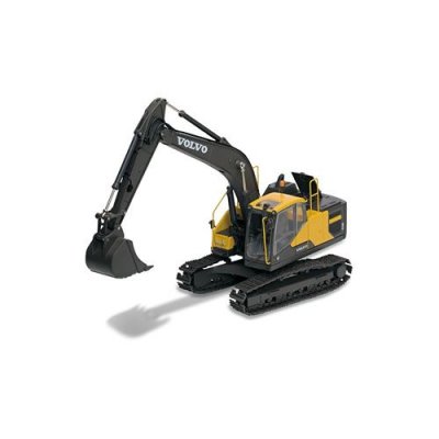 BBURAGO Pelleteuse  volvo e215c new holland 1:50 noir et jaune
