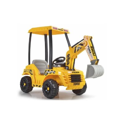 FEBER Pelleteuse enfant Super Digger 12V - jaune -  - avec pelle