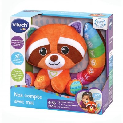 VTECH BABY Peluche d'activit&eacute;s Noa compte avec moi VTech