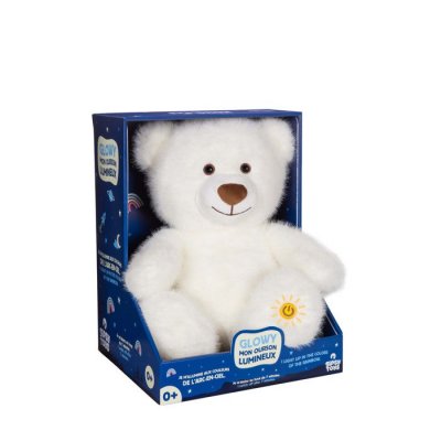 GIPSY Peluche  Glowy Mon ourson lumineux 25 cm