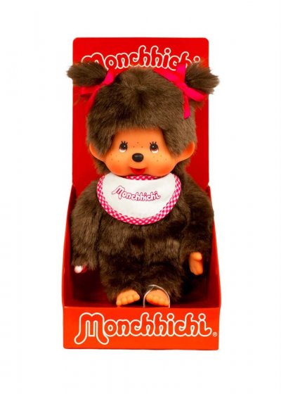BANDAI Peluche Monchhichi Fille Rose 20 cm
