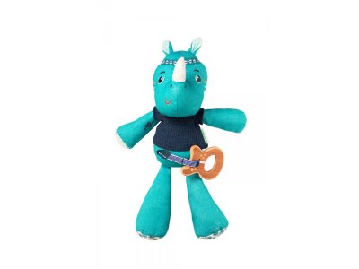 LILLIPUTIENS Peluche musicale Marius le rhinoc&eacute;ros (30 cm)